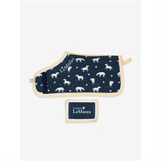 Couverture Toy Pony Lemon Print LeMieux Bleu foncé-jaune