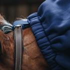 Couvre-cou écharpe polaire pour chevaux Kentucky Bleu foncé