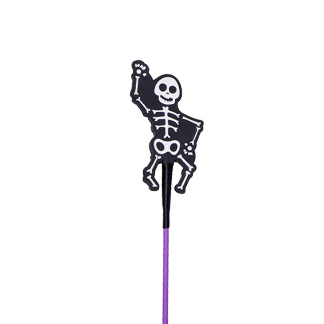 Cravache squelette d'Halloween QHP Violet