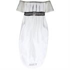 Cravate Pleated Crown Anky Blanc