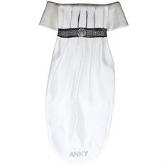 Cravate Pleated Crown Anky Blanc