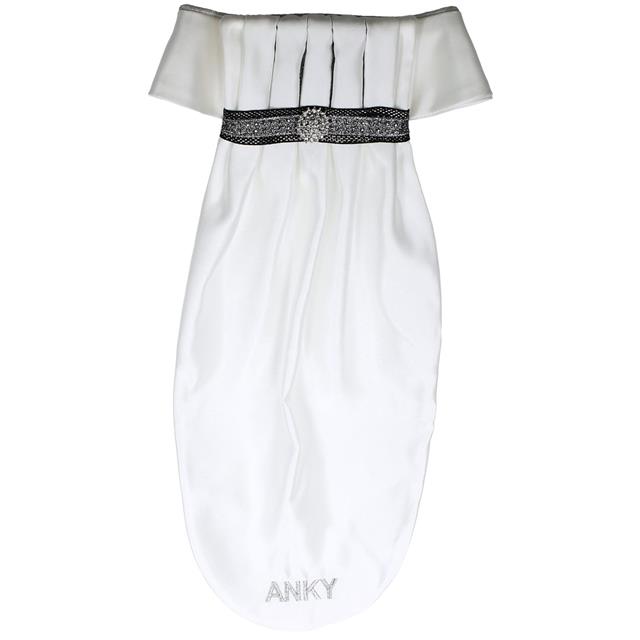 Cravate Pleated Crown Anky Blanc