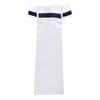 Cravate QChic QUUR  Blanc-bleu foncé