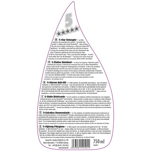 Detangler 5 Stars Leovet Transparant