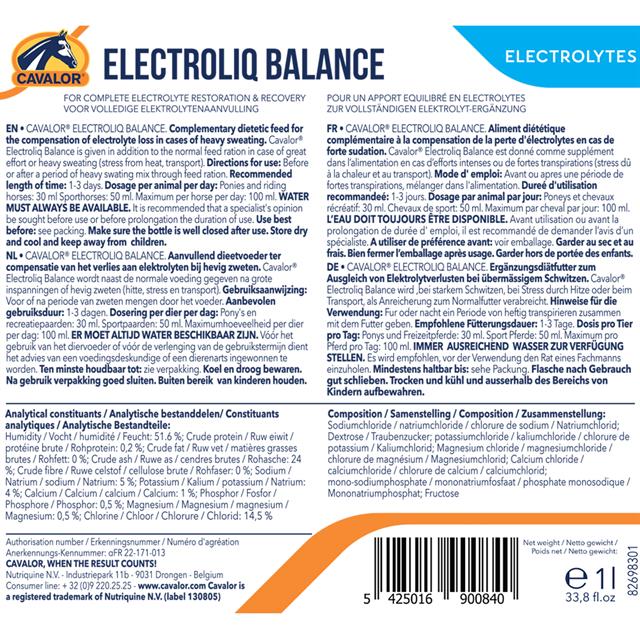 Electroliq Balance Cavalor Divers