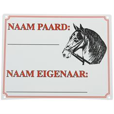Enseigne Naam Paard/Eigenaar Epplejeck