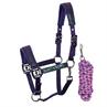 Ensemble Licol et Longe Diva Violet Harry's Horse Mauve foncé