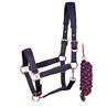 Ensemble Licol et Longe Just Ride NightSky Harry's Horse Bleu foncé