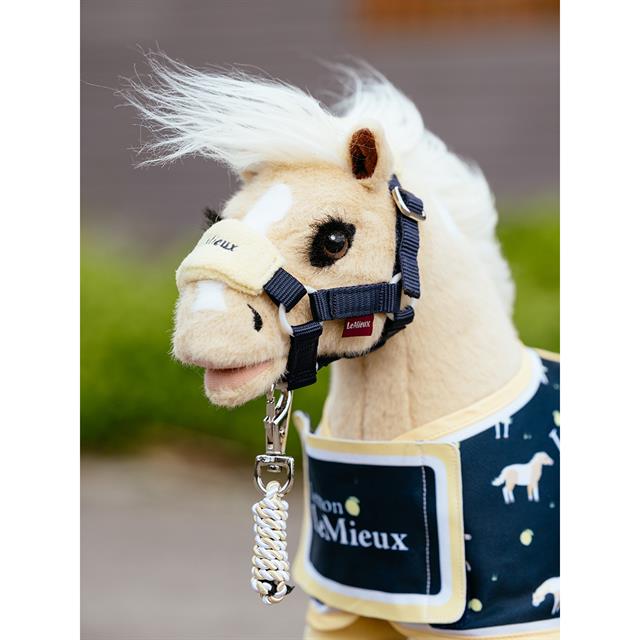 Ensemble licol et longe Toy Pony Lemon LeMieux Bleu foncé-jaune