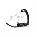 Etriers de sécurité à plancher incliné Venice Dressage Sloped Tech Stirrup Noir
