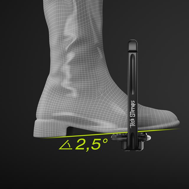Etriers de sécurité à plancher incliné Venice Dressage Sloped Tech Stirrup Noir