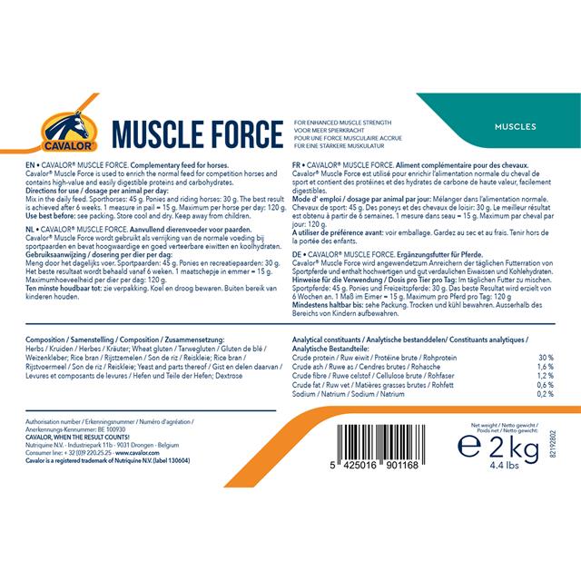 Force Musculaire Cavalor  