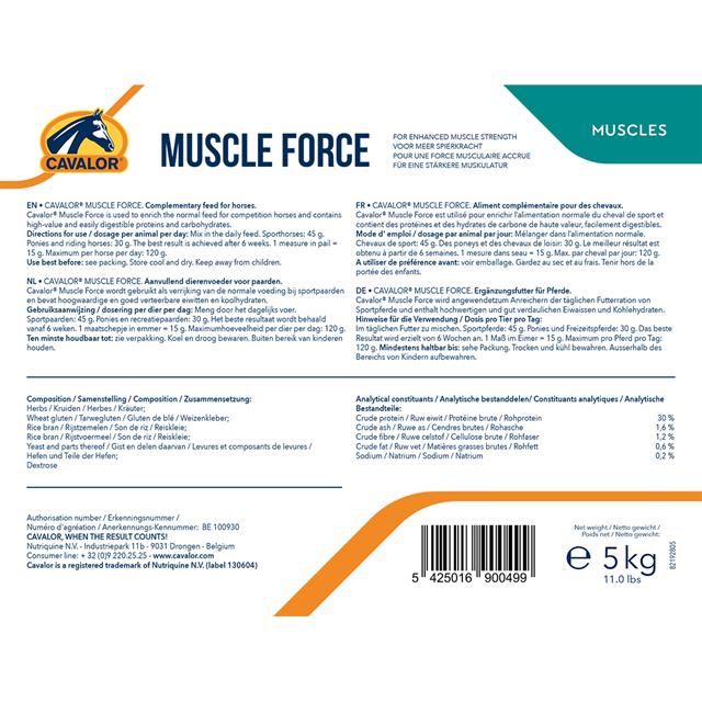 Force Musculaire Cavalor  