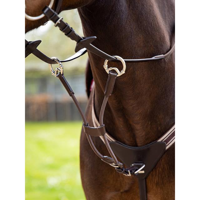 Fourche de martingale Elastic LeMieux Marron-argenté