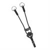 Fourche de martingale Elastic LeMieux Noir-argenté