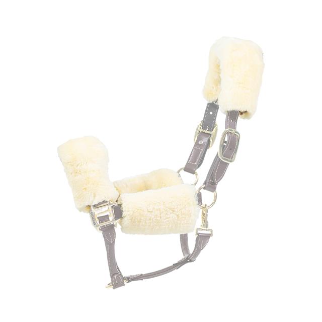 Fourreau de licol en faux-mouton Kentucky - lot de 4 Naturel