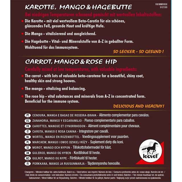 Friandises cheval Leoveties Carotte/Mangue/Cynorrhodon Autre