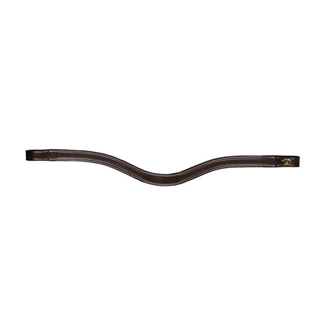 Frontal courbé en cuir plat D Collection Dy'on Marron