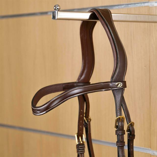 Frontal courbé en cuir plat D Collection Dy'on Marron