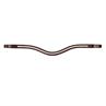 Frontal Double Swarovski Blanc en forme de V Nec Dy'on Marron