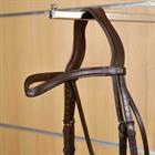 Frontal en V Cuir Plat Nec Dy'on Marron