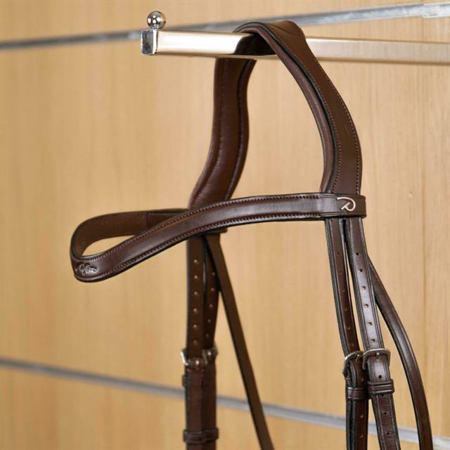 Frontal en V Cuir Plat Nec Dy'on Marron