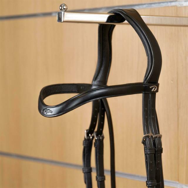 Frontal en V Cuir Plat Nec Dy'on Noir