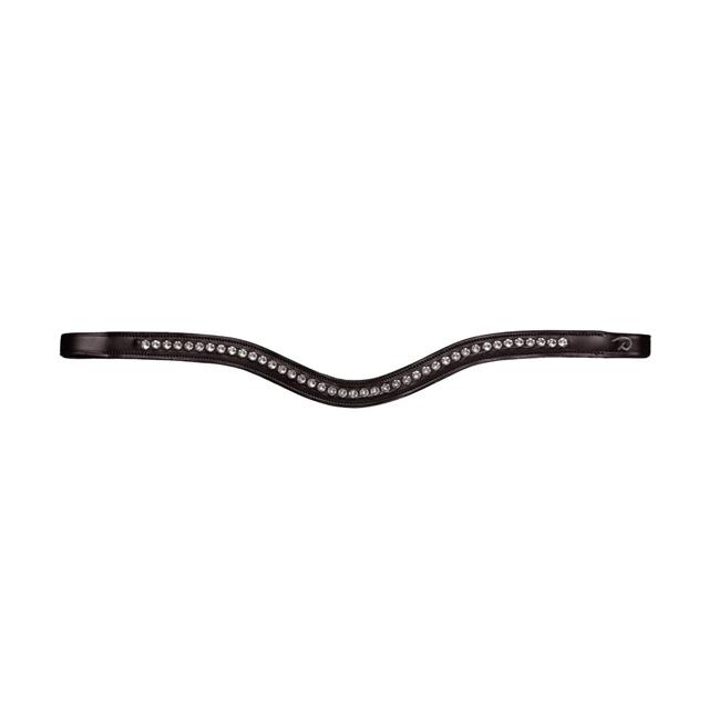 Frontal en V Demi Swarovski Nec Dy'on Marron