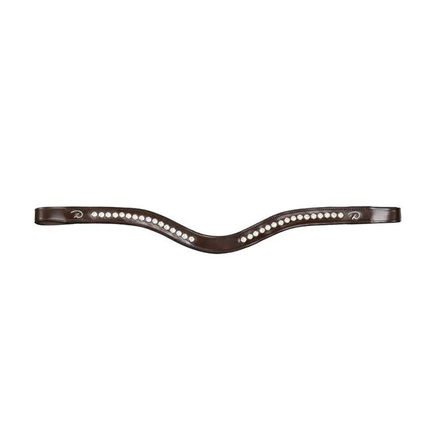 Frontal en V Swarovski Blanc Nec Dy'on Marron