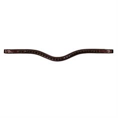 Frontal en V Swarovski Noir Nec Dy'on Marron