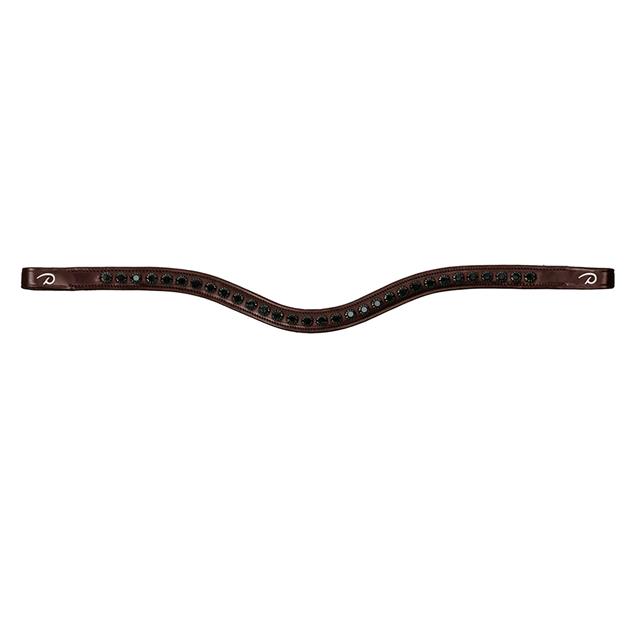 Frontal en V Swarovski Noir Nec Dy'on Marron
