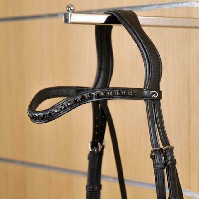 Frontal en V Swarovski Noir Nec Dy'on Noir