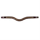 Frontal en V Swarovski Or Nec Dy'on Marron