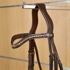 Frontal en V Swarovski Or Nec Dy'on Marron