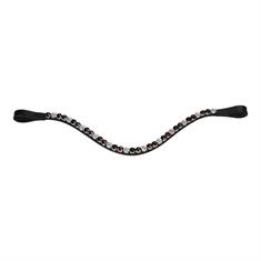Frontral HGSalerno HORSEGEAR Noir-rouge foncé