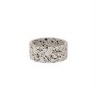 Gamelle pour chien en pierre Terrazzo Kentucky Blanc