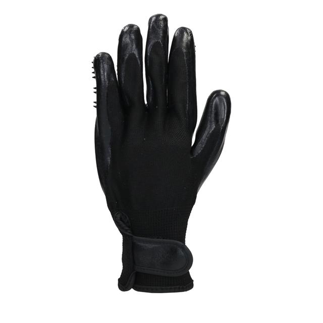 Gant de toilettage Scrub HORSEGEAR Noir