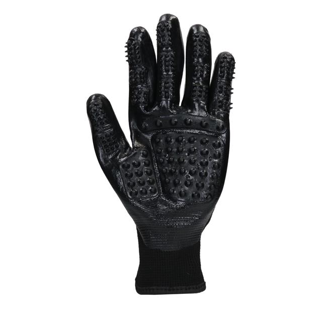 Gant de toilettage Scrub HORSEGEAR Noir