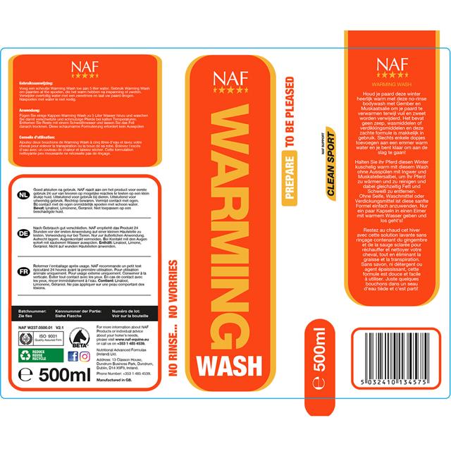 Gel Lavant Sans Rinçage Warm Wash NAF Divers