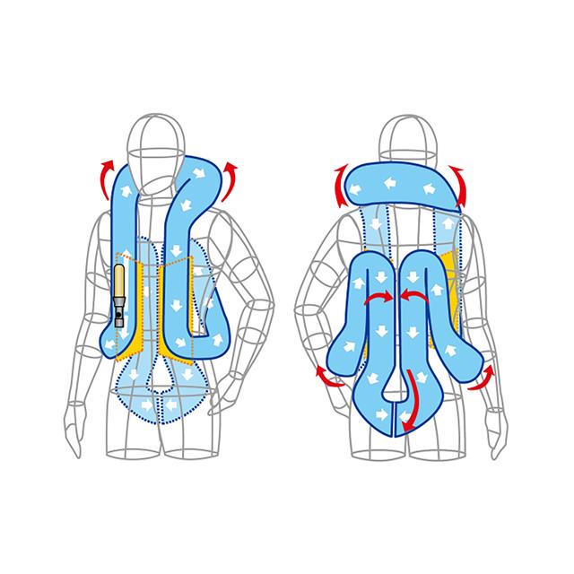 Gilet airbag d'équitation Evolution Grand Hit-Air Noir