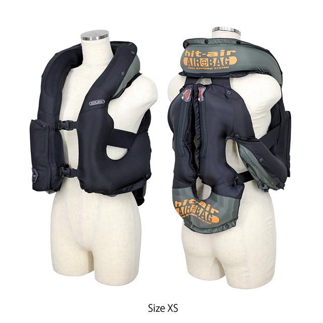 Gilet airbag d'équitation Kiddoozz Hit-Air Noir