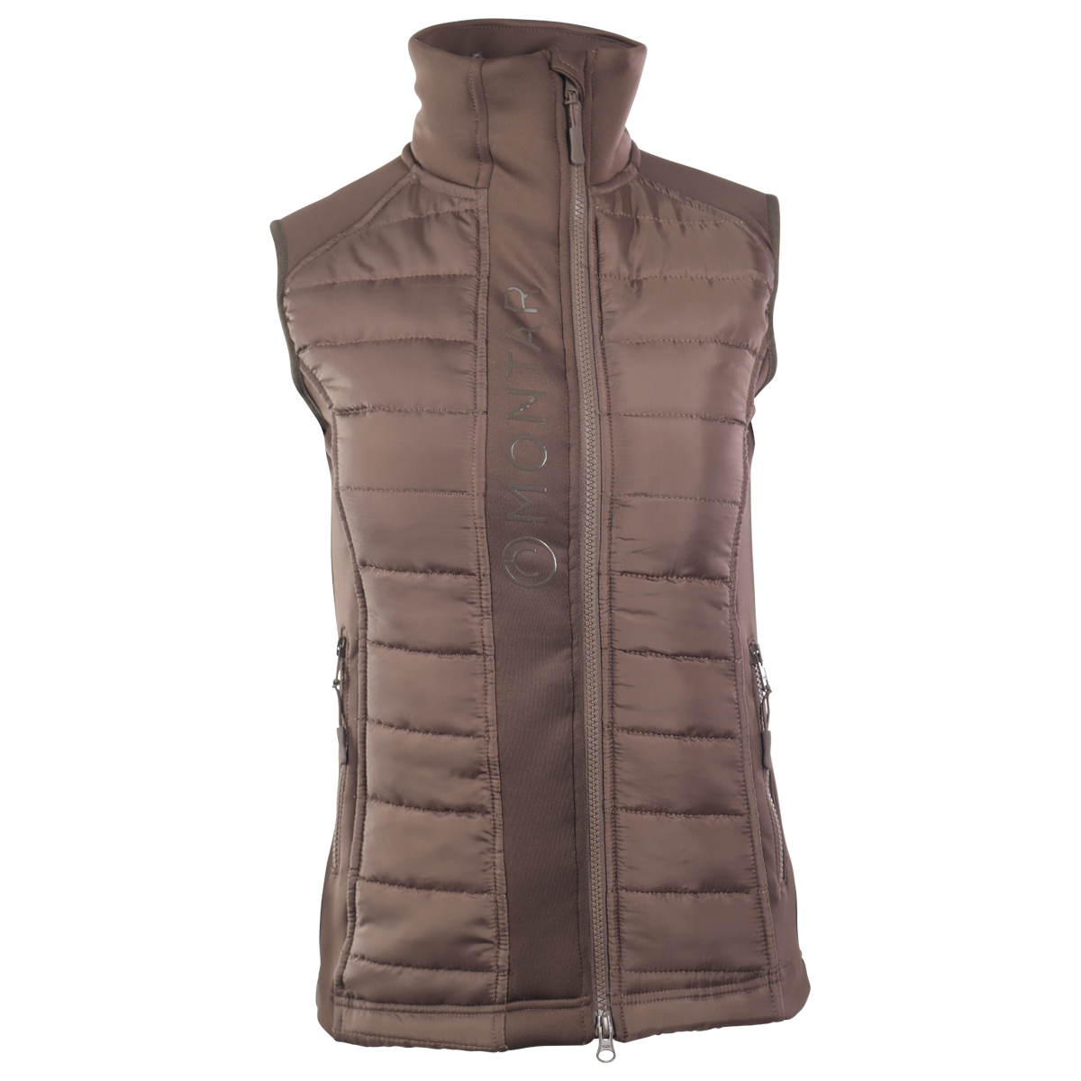 Gilet sans 2025 manche marron