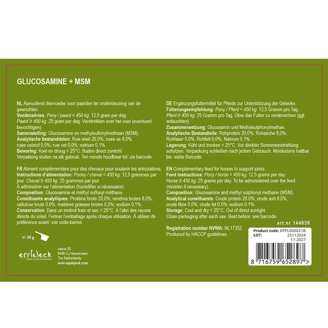 Glucosamine + Msm Epplejeck 