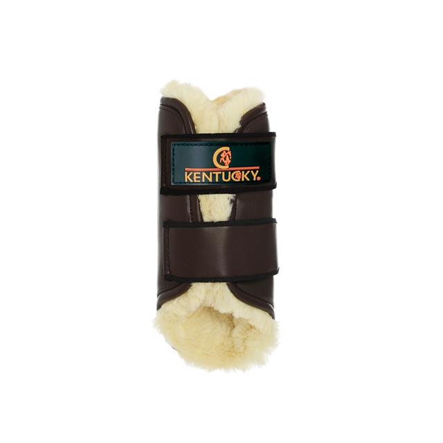 Guêtres de paddock pour antérieurs Turnout Leather Kentucky Marron