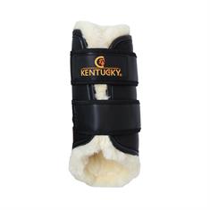 Guêtres de paddock pour postérieurs Turnout Leather Kentucky Noir