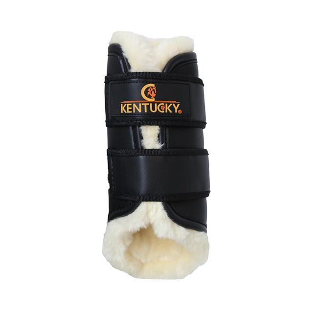 Guêtres de paddock pour postérieurs Turnout Leather Kentucky Noir