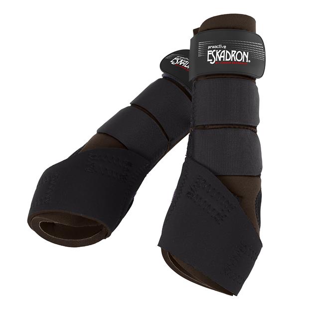 Guêtres Pro-Active postérieurs Eskadron Marron foncé