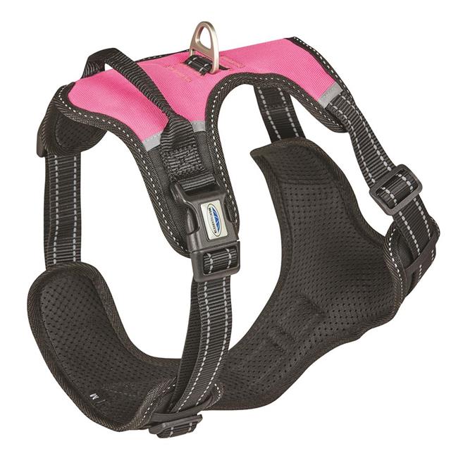 Harnais pour chien anti-traction WEATHERBEETA Noir-rose