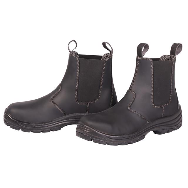 Jodhpurs en cuir à bout de sécurité Harry's Horse Noir