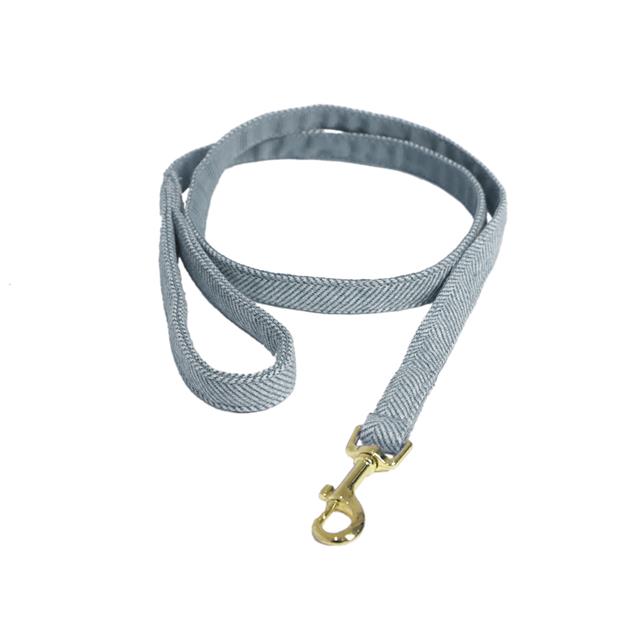 Laisse courte pour chien Wool Kentucky Bleu clair